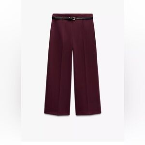 Elegant one Burgundy end one black culotte Pants